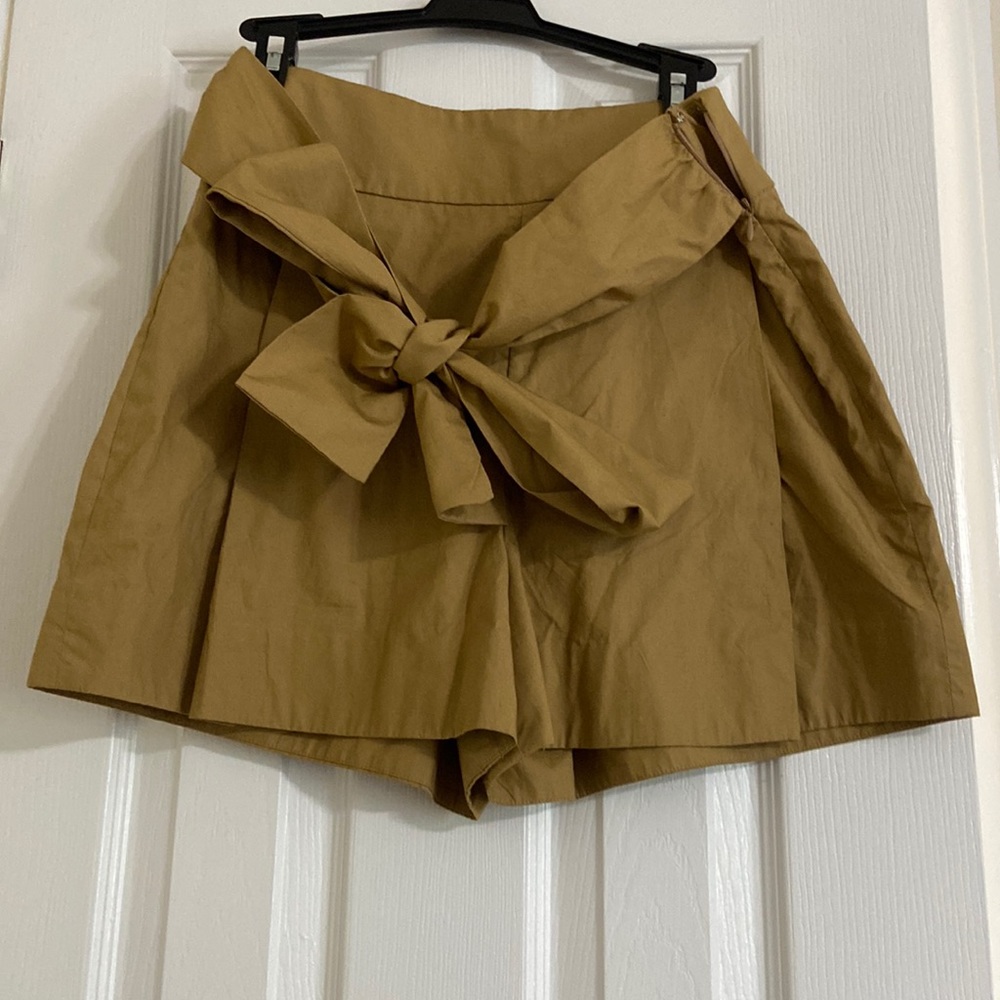 NWT high rise tie front J crew shorts